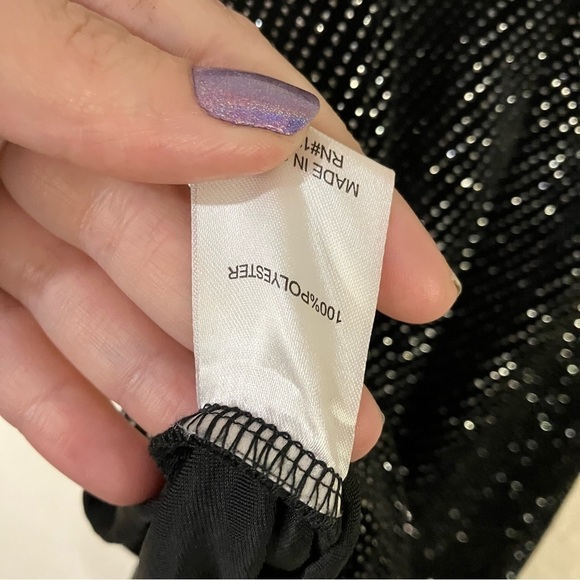 Superdown Kaitlyn Velvet Glitter Maxi Dress in Black - Picture 12 of 12